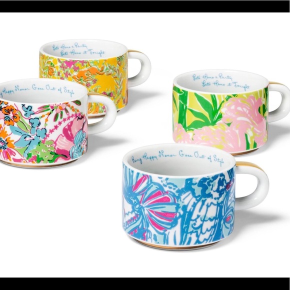 Lilly Pulitzer Dining Copy Nwt Set Of Lilly Pulitzer Mugs Poshmark